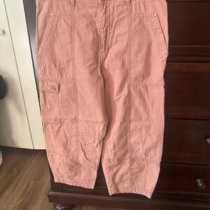 Anthropologie Women's Wide Leg Pants in light cranberry